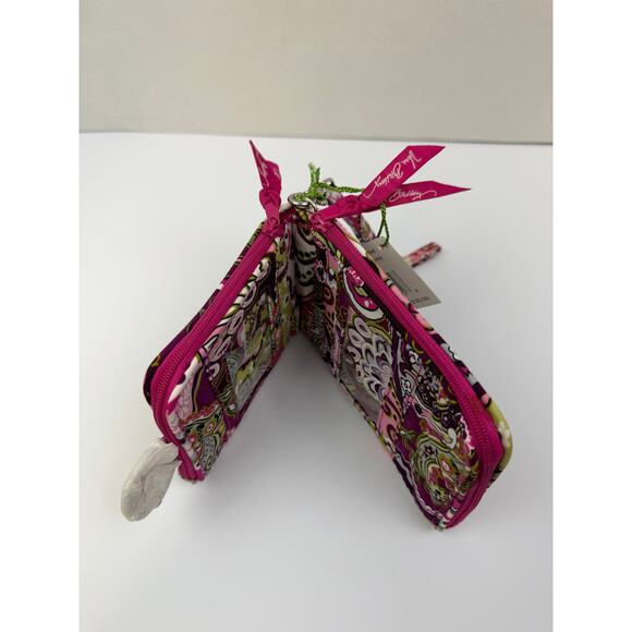 Vera Bradley Very Berry Paisley Wallet Cosmetic Case Wristlet – NWT - Picture 3 of 6